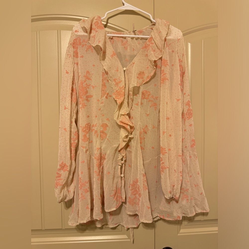 NWOT Free People Dreamland Floral Tunic | XSmall | Tea Combo - Picture 7 of 11